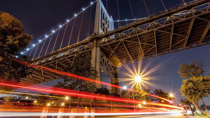 Bridge at Night — Black