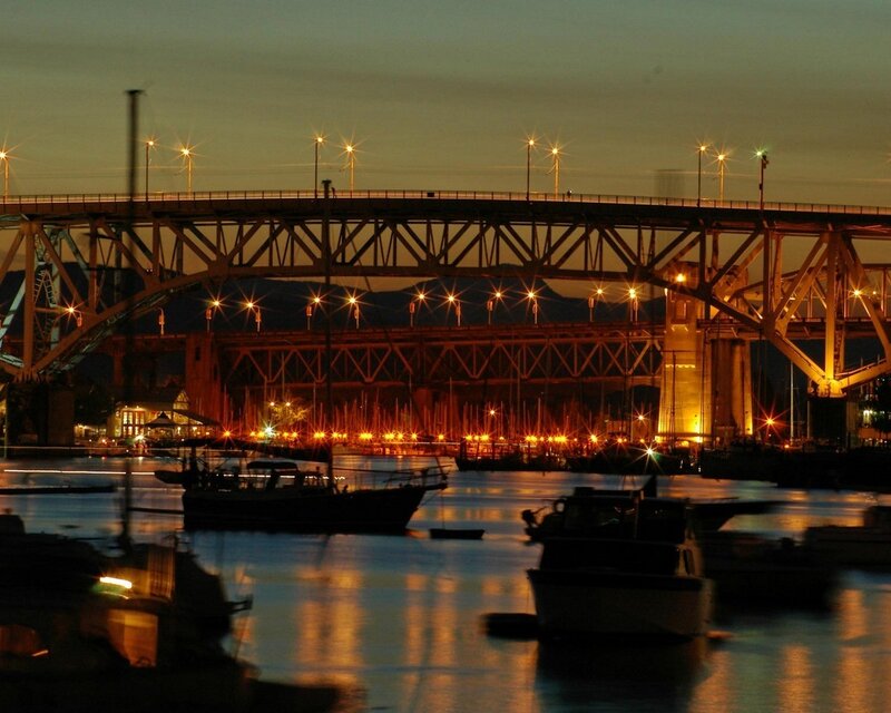 Bridge at Night — Orange