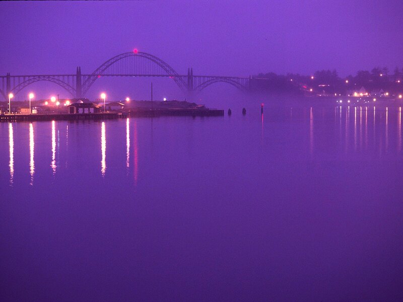 Bridge at Night — Purple
