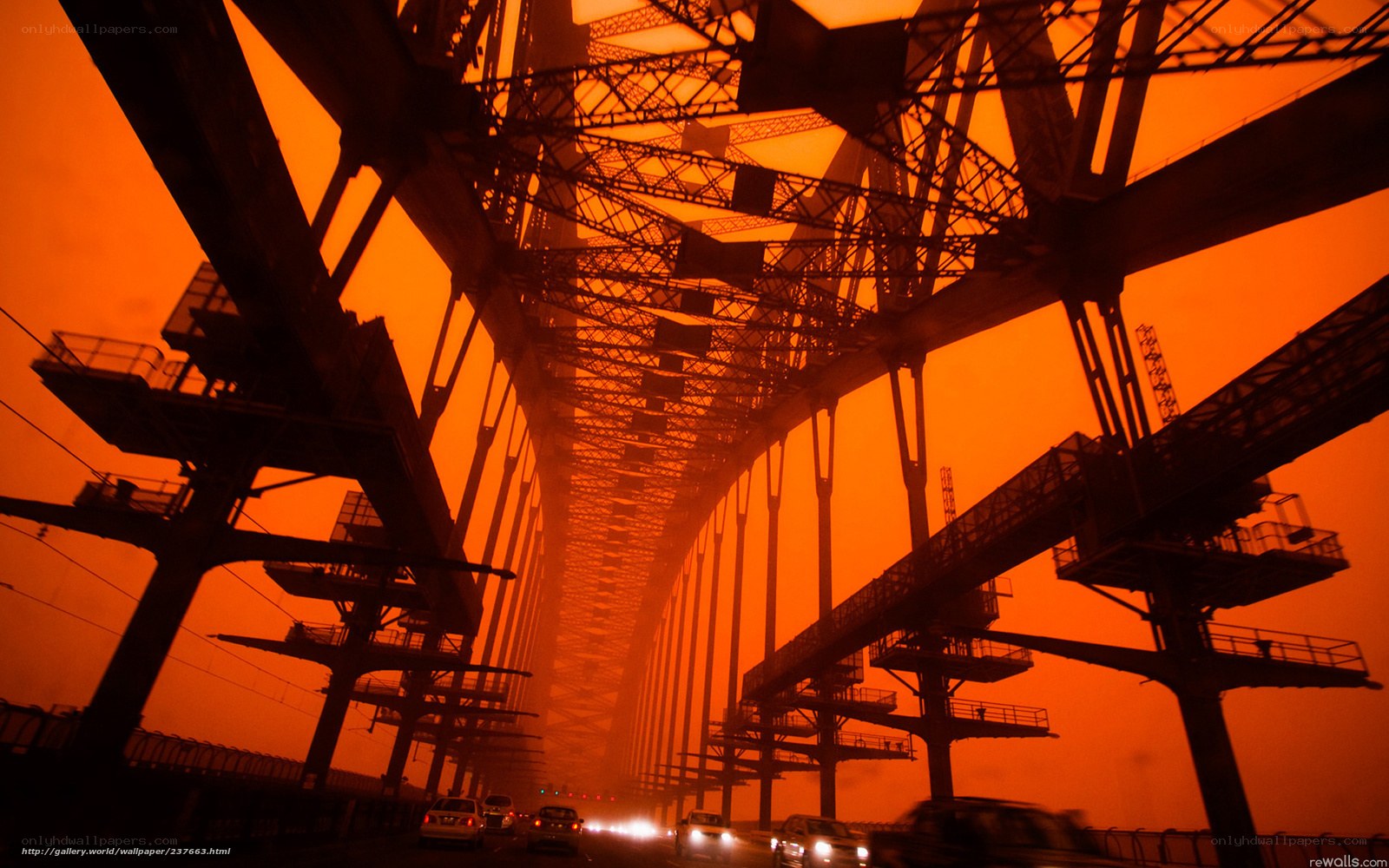 Bridge at sunset