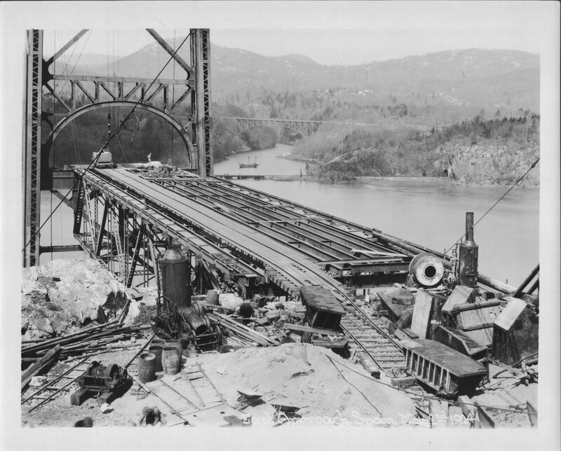 Bridge construction site