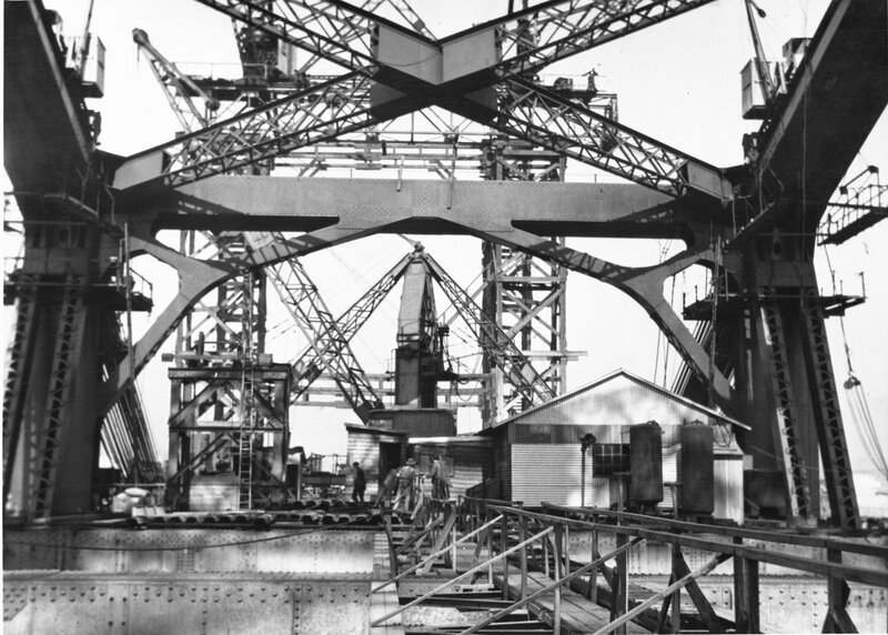 Bridge Construction Site — Black