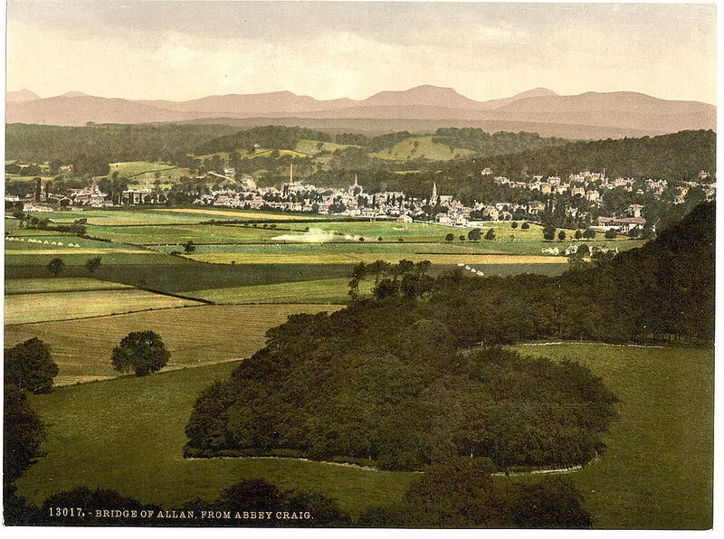 Bridge of Allan from Abbey Craig