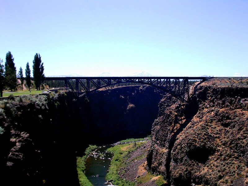 Bridge over a deep canyon
