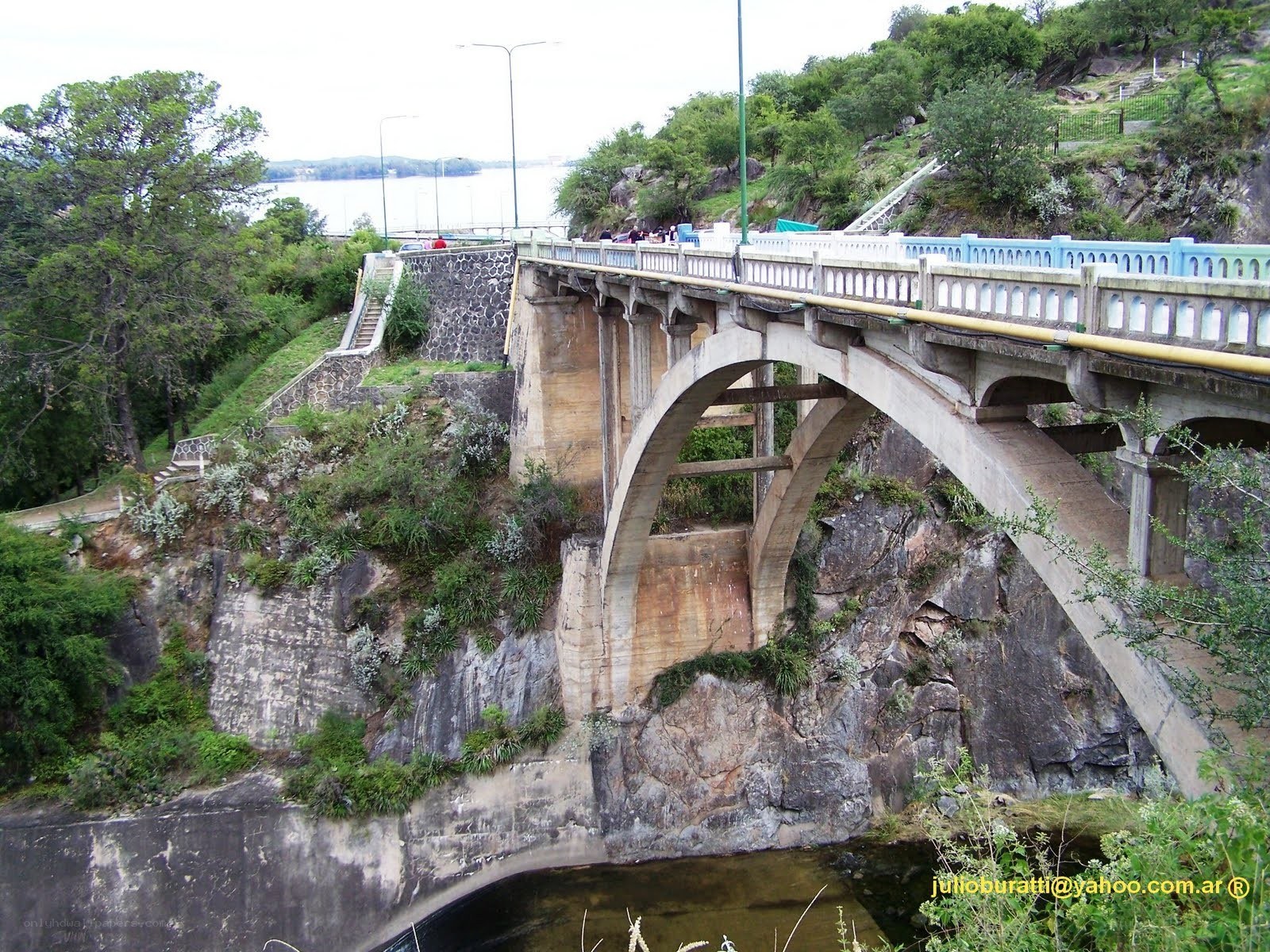 Bridge over a river in Argentina