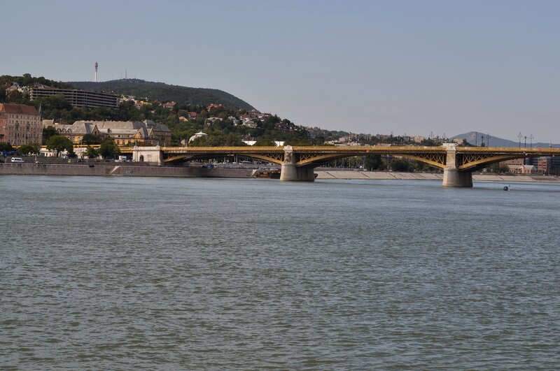 Bridge over a river in Budapest