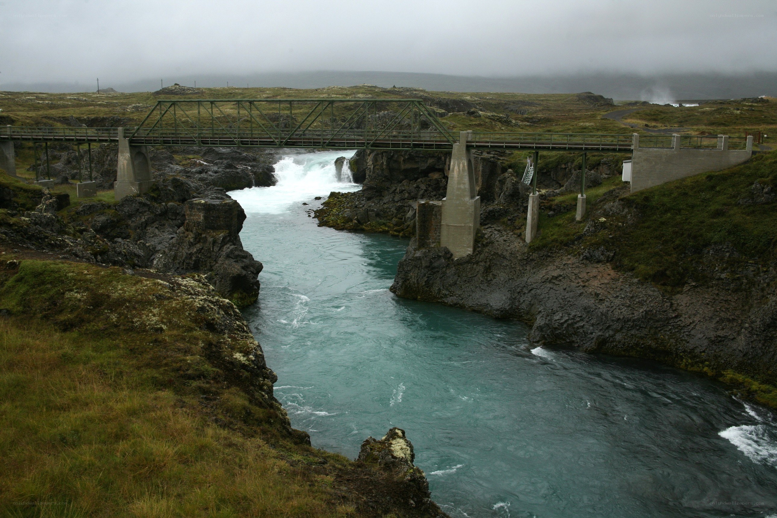 Bridge over a river in Iceland