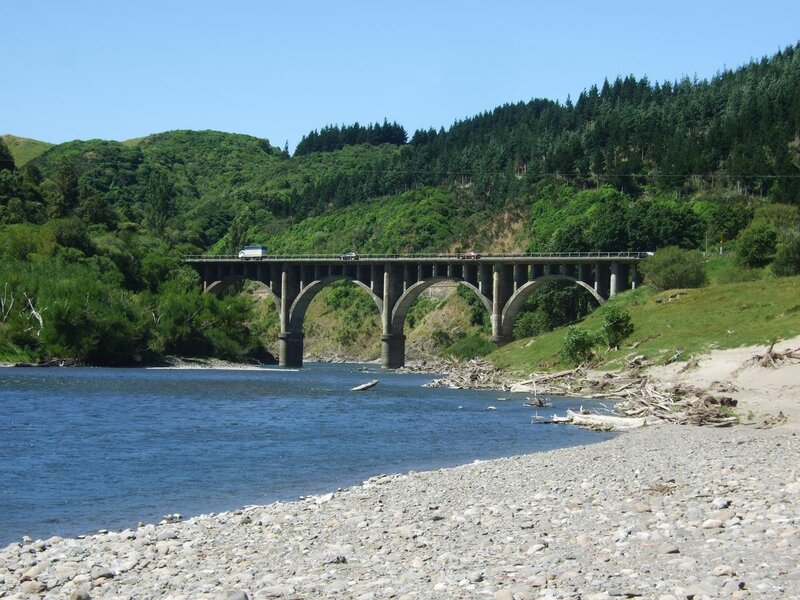 Bridge over a river in New Zealand