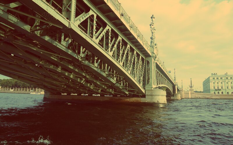 Bridge over a river in St. Petersburg