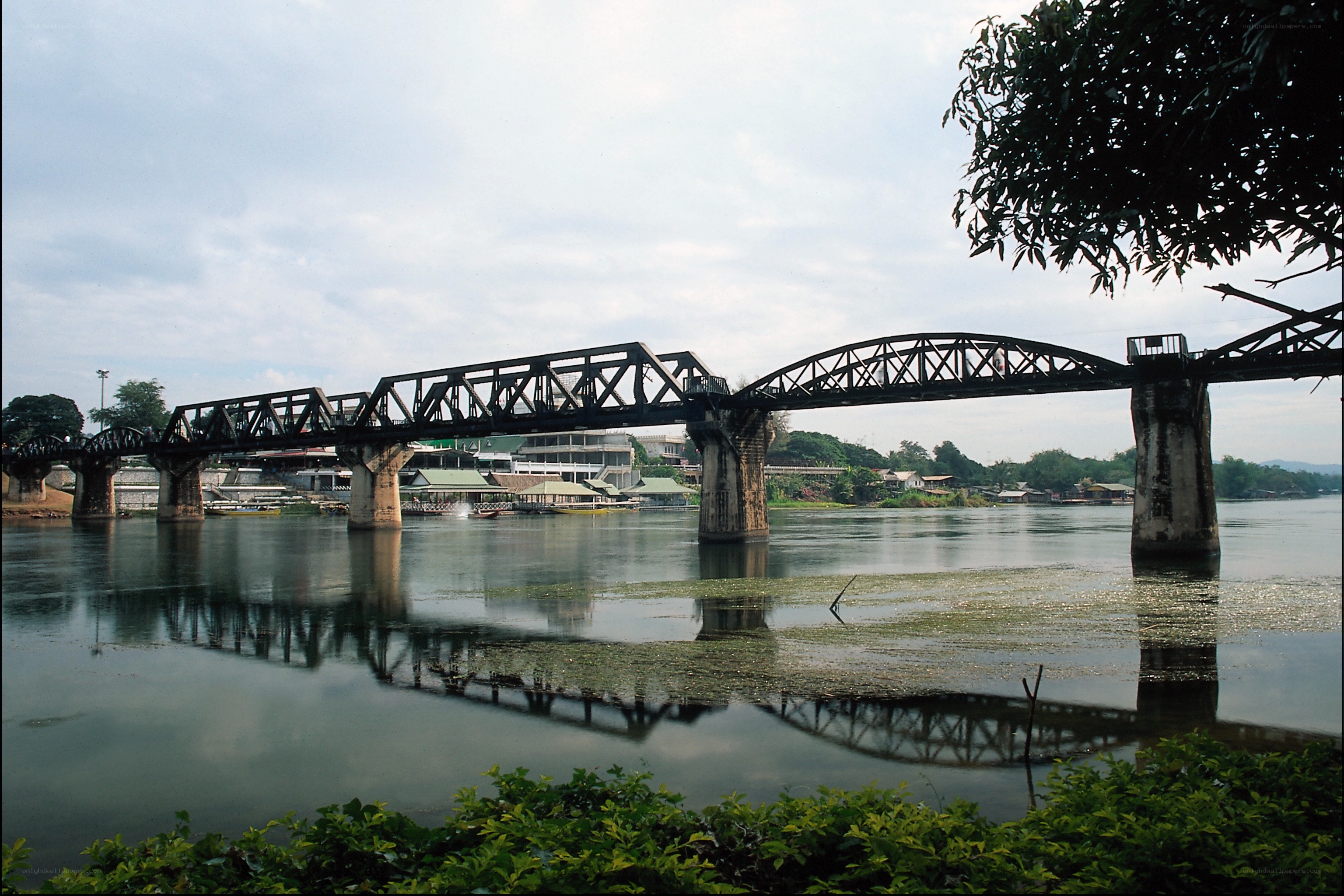 Bridge over a river in Thailand