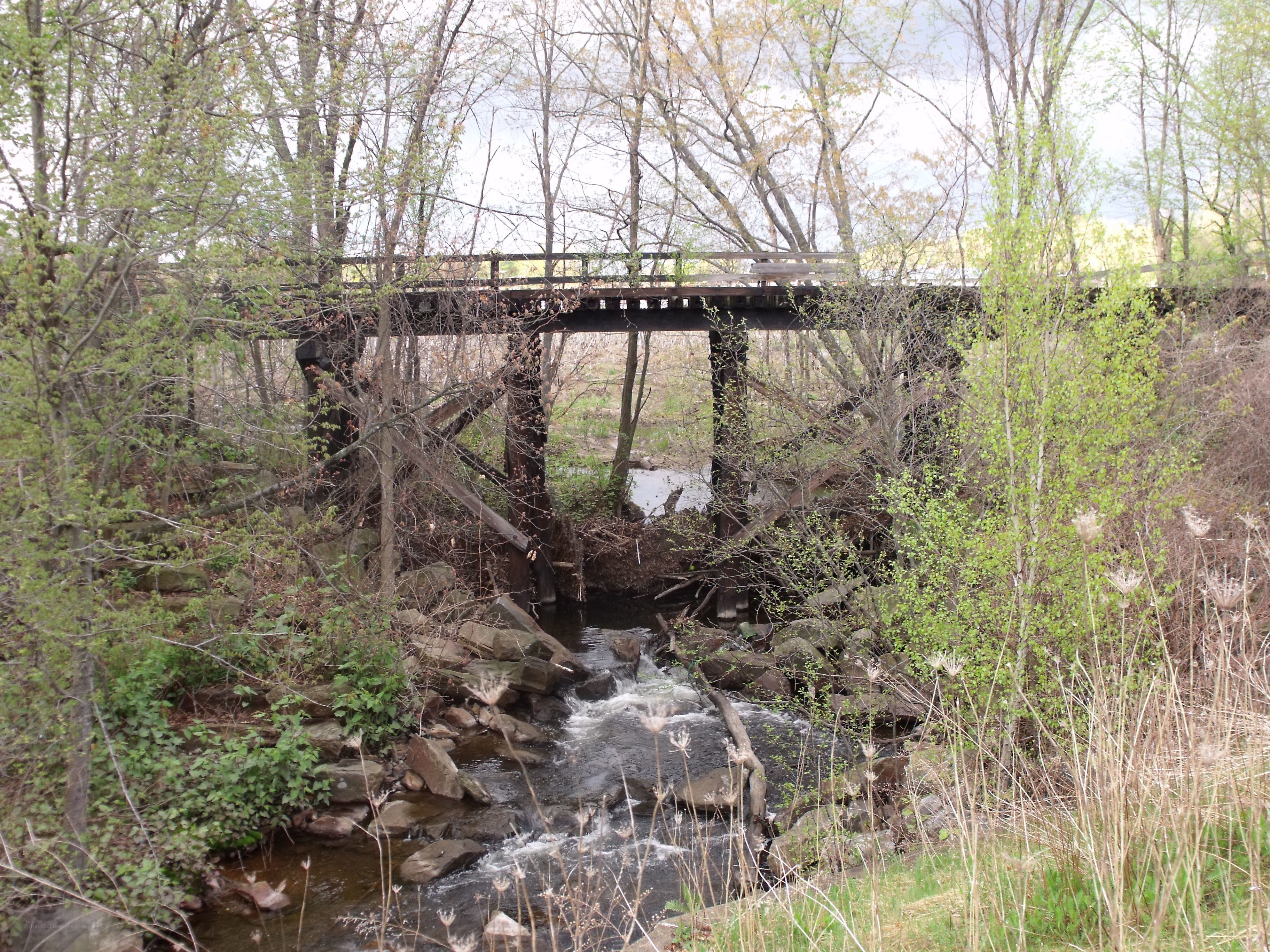 Bridge over a rocky stream