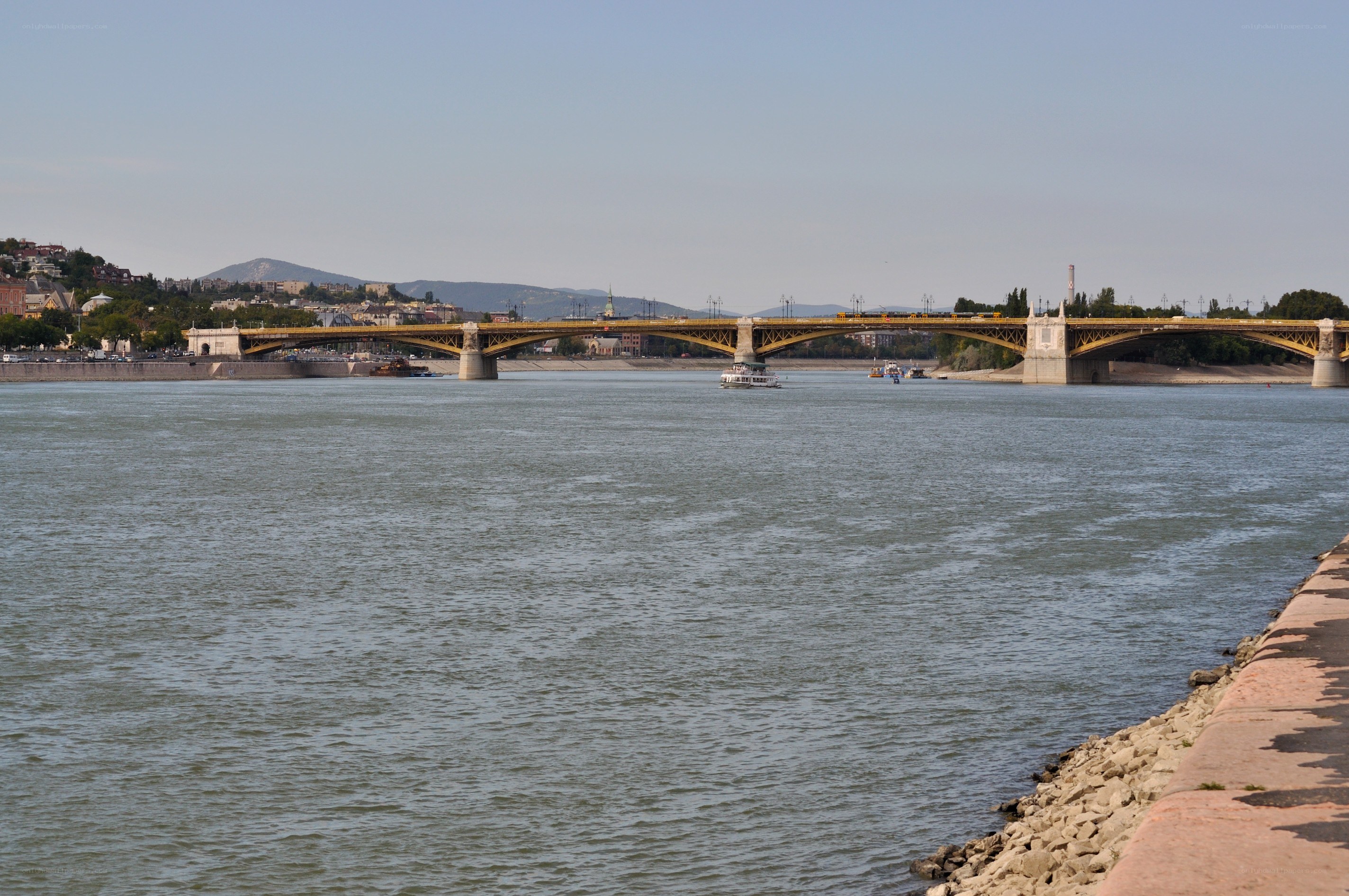 Bridge over a wide river
