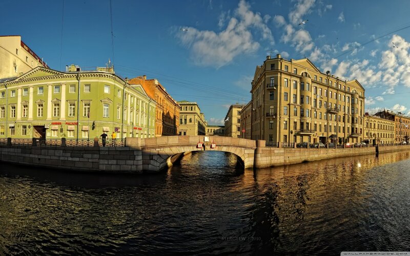 Bridge over Canal — Blue