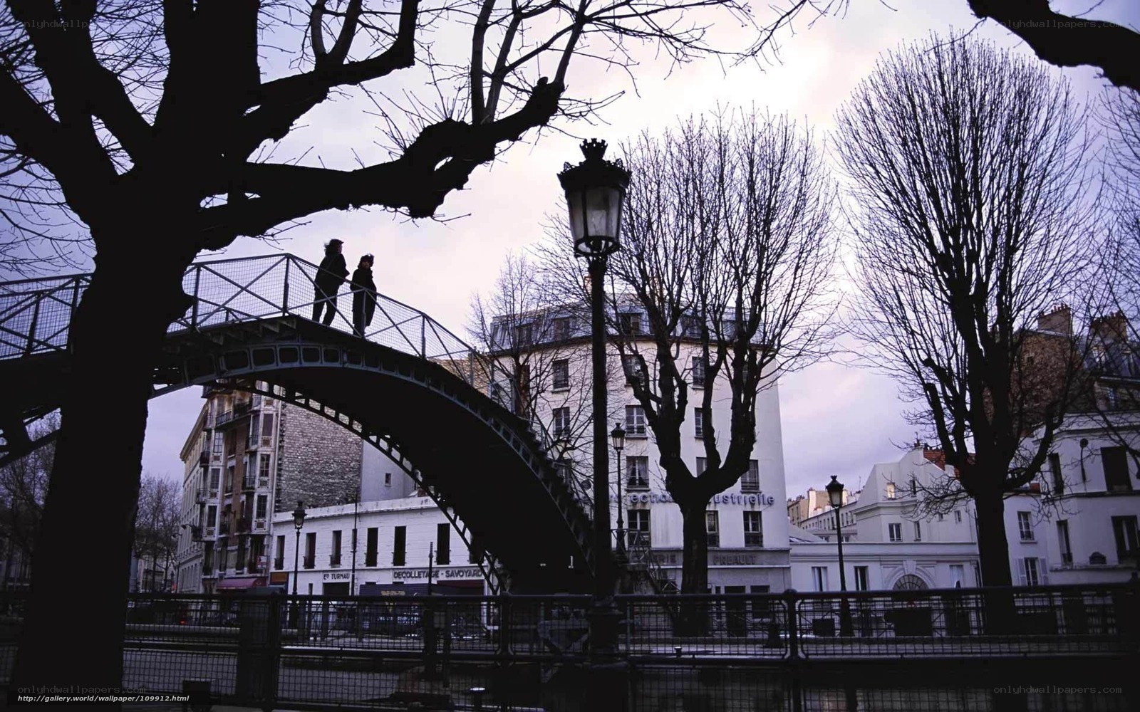 Bridge over canal in Paris