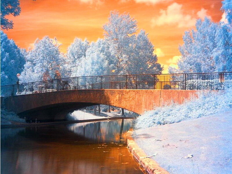 Bridge over Canal — Orange