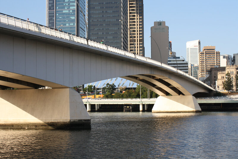 Bridge over city river