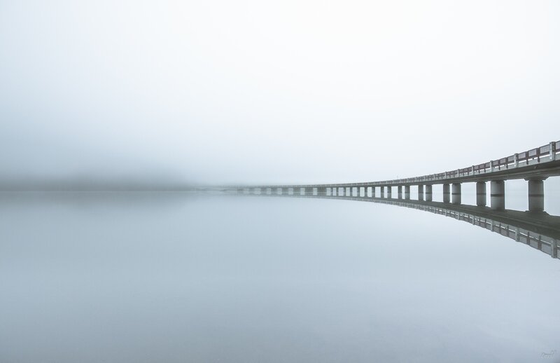 Bridge over Foggy Lake