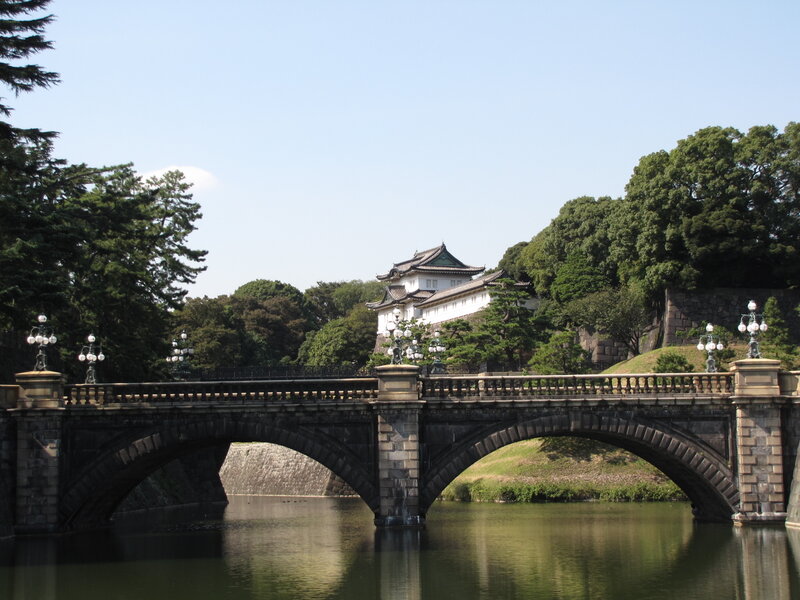 Bridge over moat at Tokyo Castle