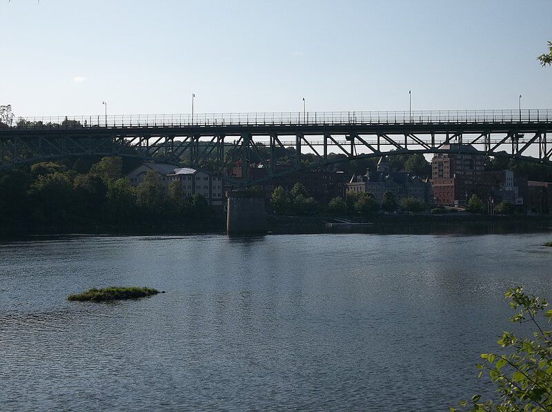 Bridge over River — Blue, Calm, Afternoon