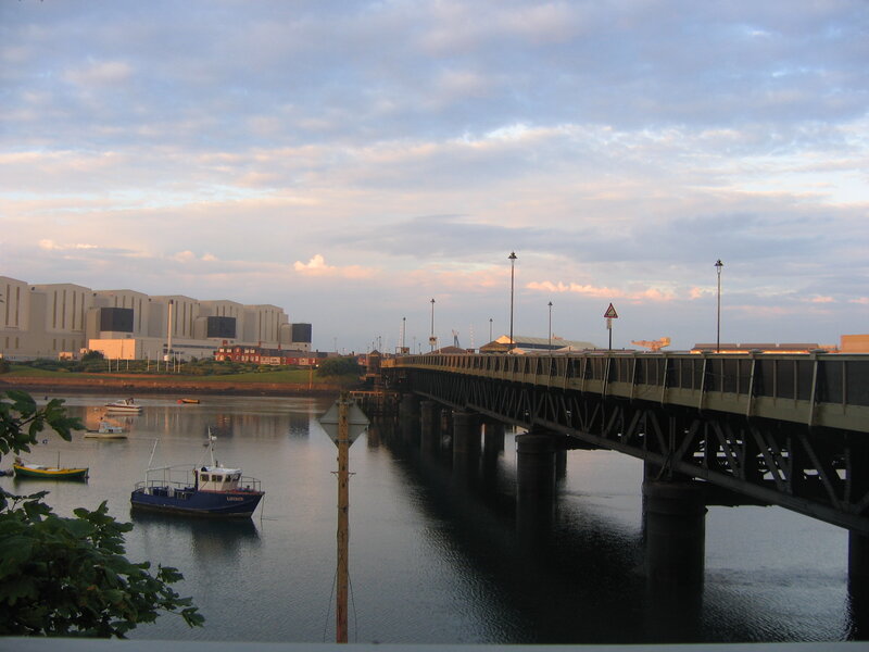 Bridge over River — Blue, Calm