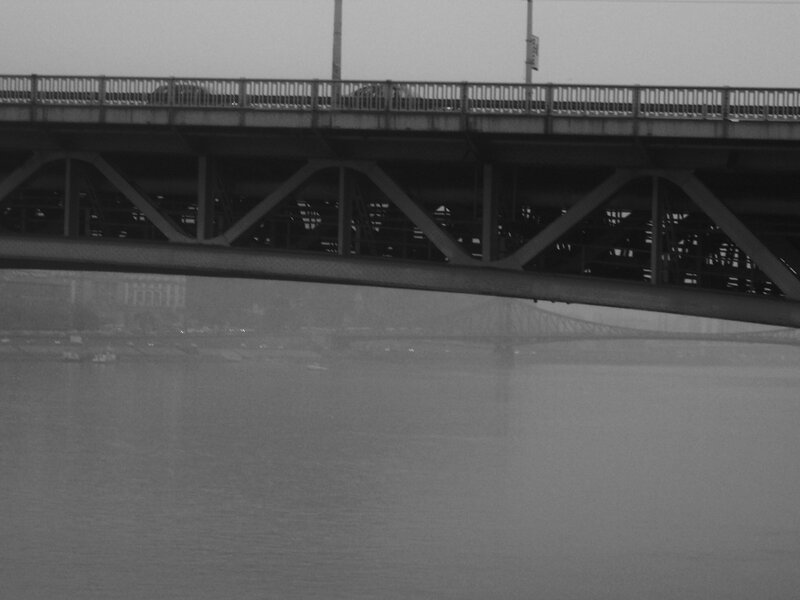 Bridge over River — Gray