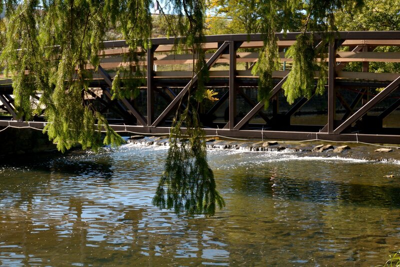 Bridge over River — Green, Serene, Afternoon