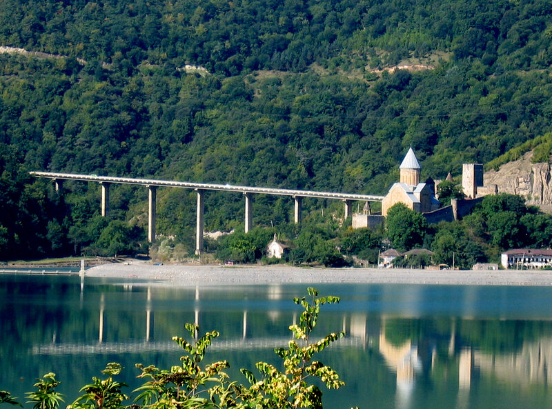 Bridge over River — Green
