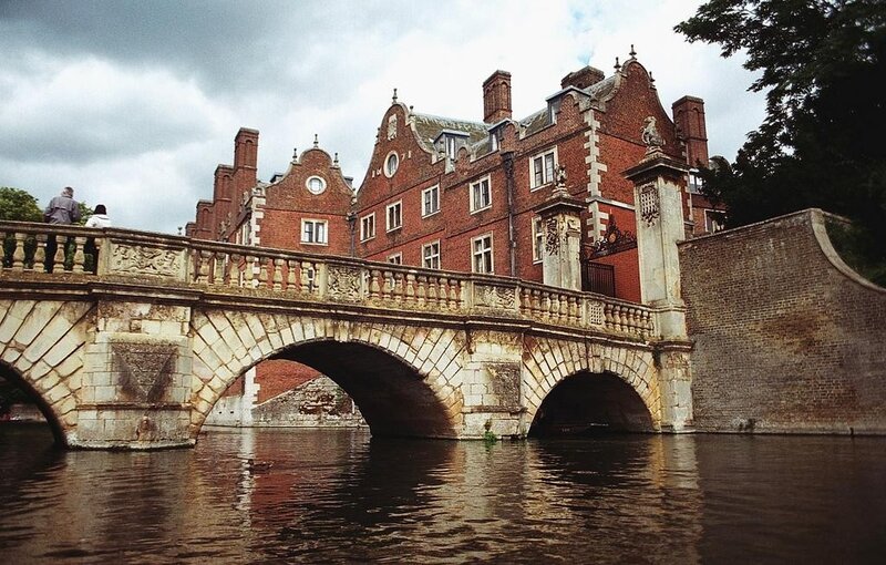Bridge over River with Building