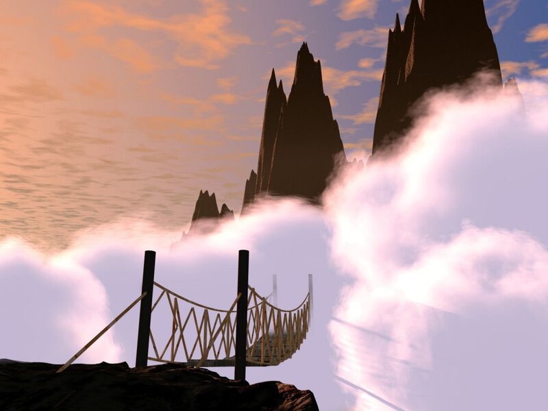 Bridge over the clouds