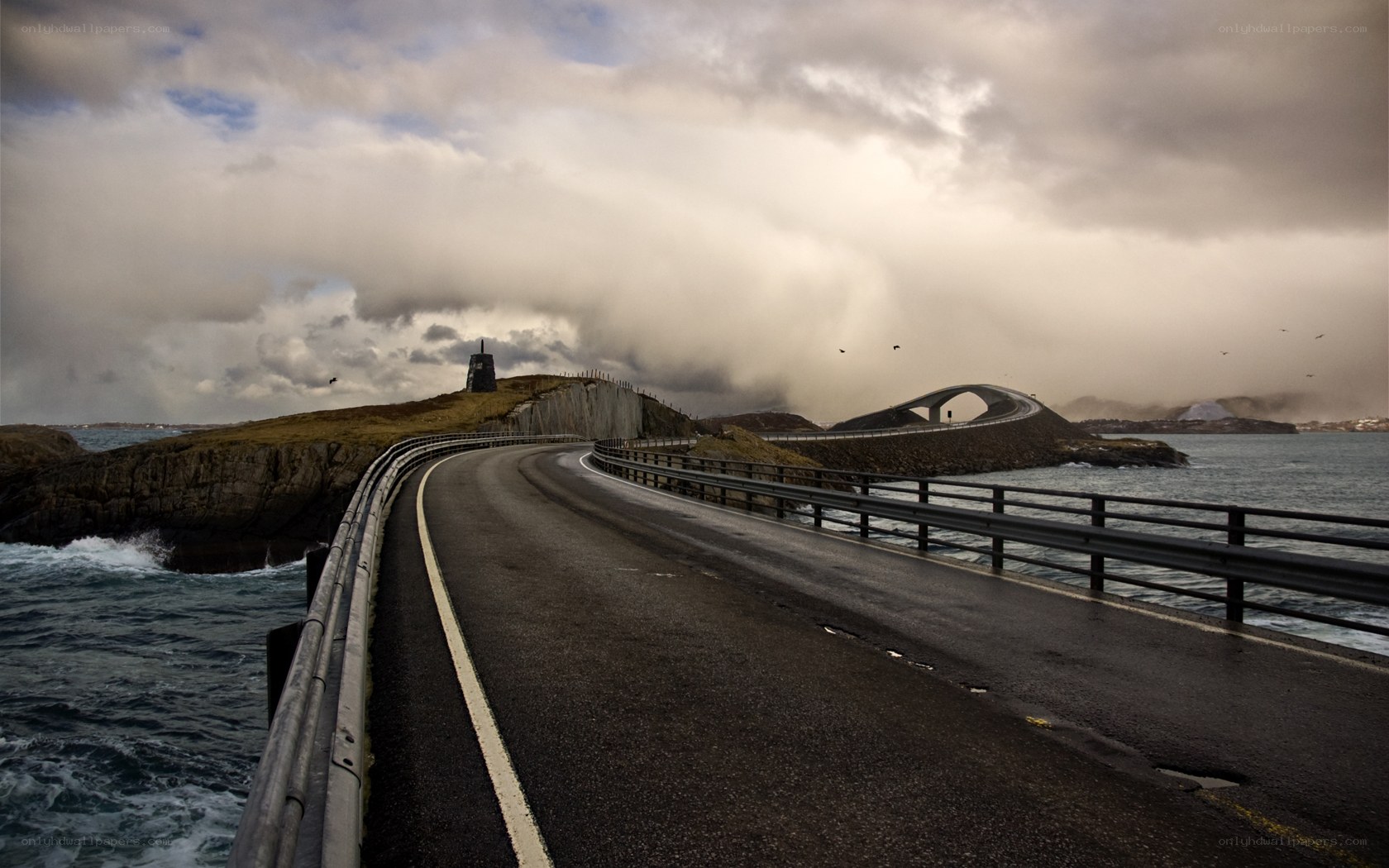 Bridge over the ocean