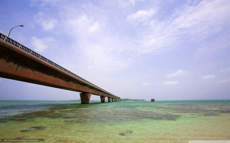 Bridge over turquoise water