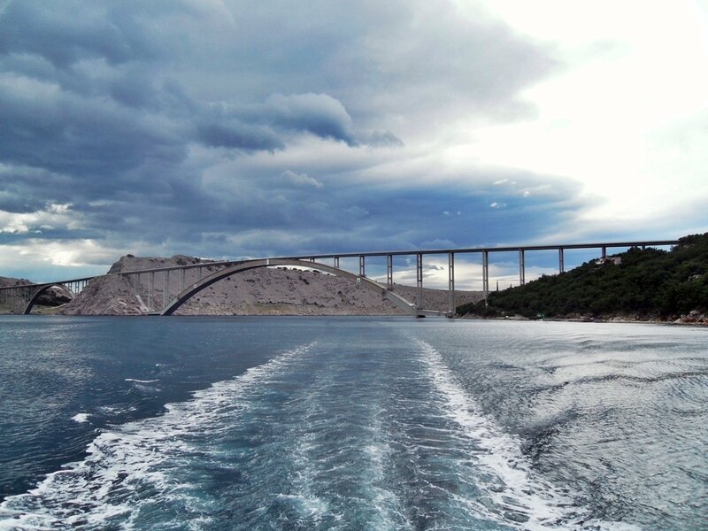 Bridge over Water — Blue, Dramatic, Afternoon