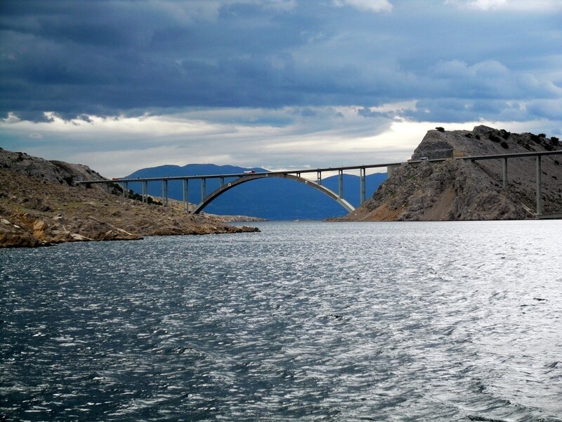Bridge over Water — Blue, Dramatic
