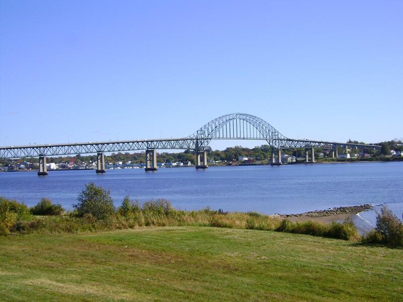 Bridge over Water — Blue, Serene, Afternoon