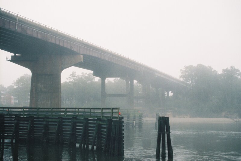 Bridge over Water — Gray