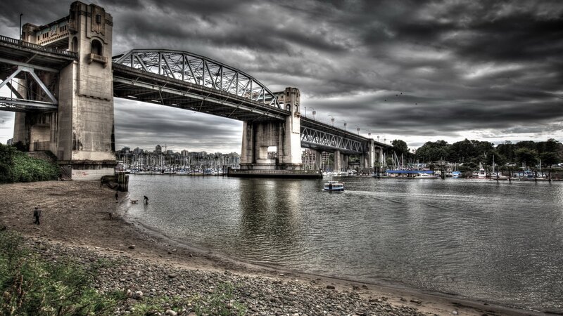 Bridge over Waterway — Gray