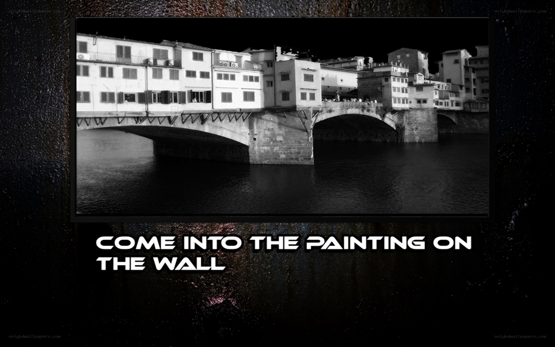 bridge painting on wall
