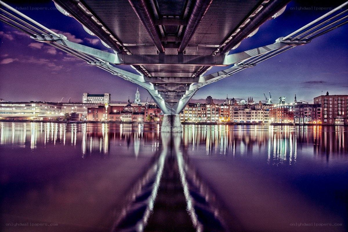 Bridge view at night