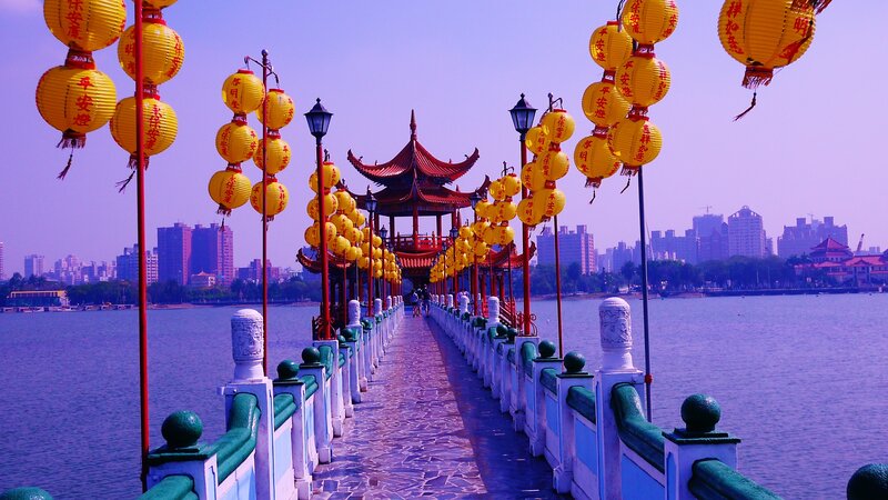 Bridge with Lanterns