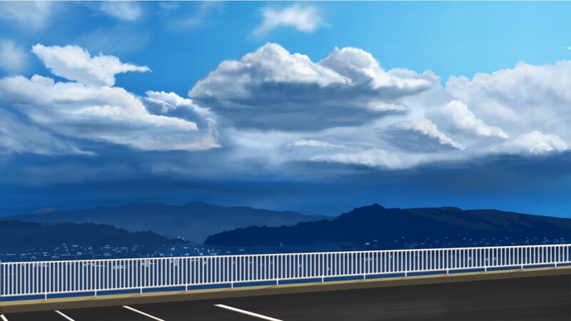 Bridge with Mountains