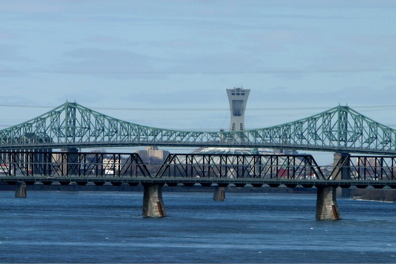 bridges over a river