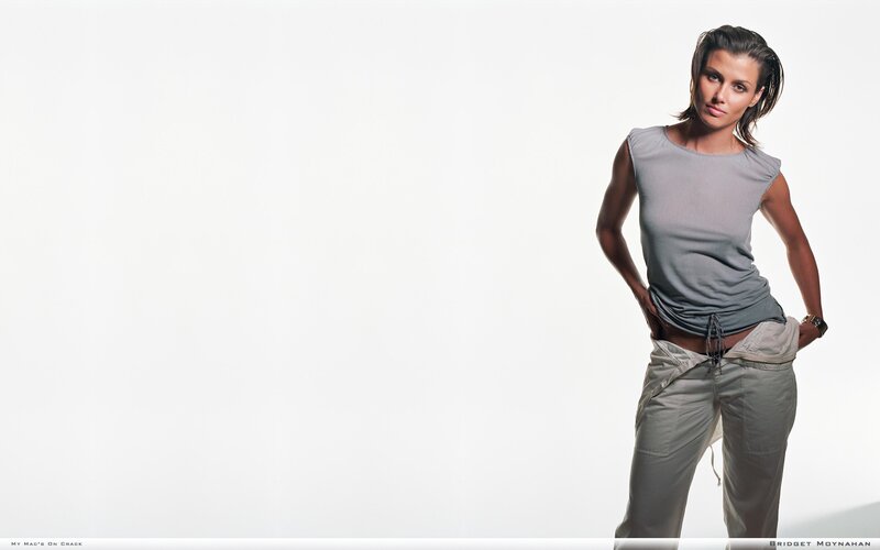 Bridget Moynahan in gray top