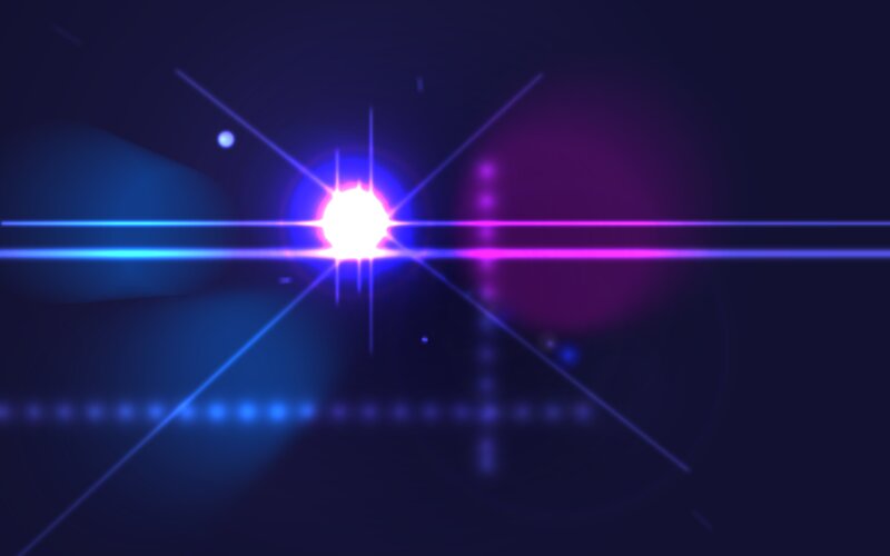Bright Light Burst — Blue, Dramatic