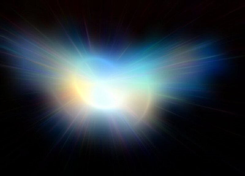 Bright Light Burst — Blue