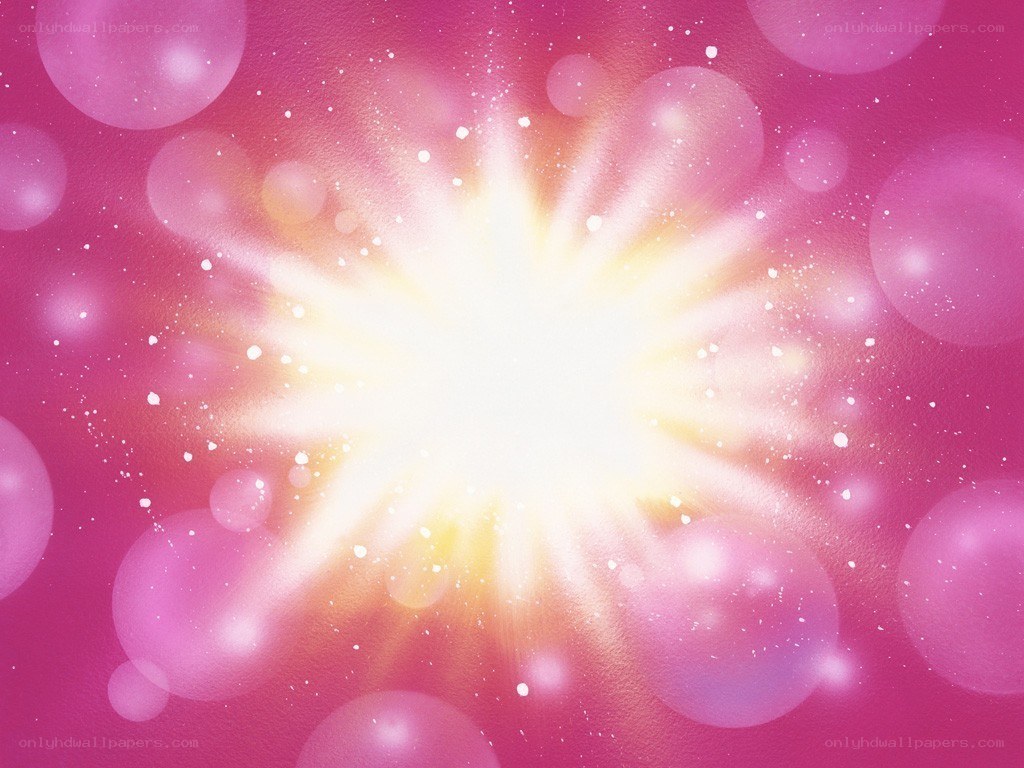 bright light burst on pink background