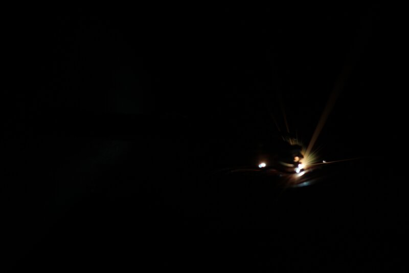 Bright light in darkness