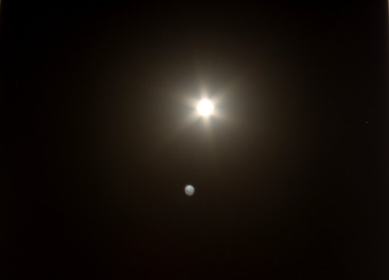 Bright Star and Planet