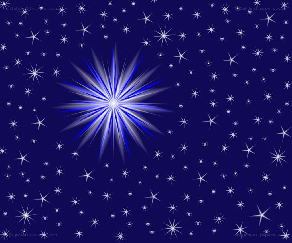 bright star in a starry night