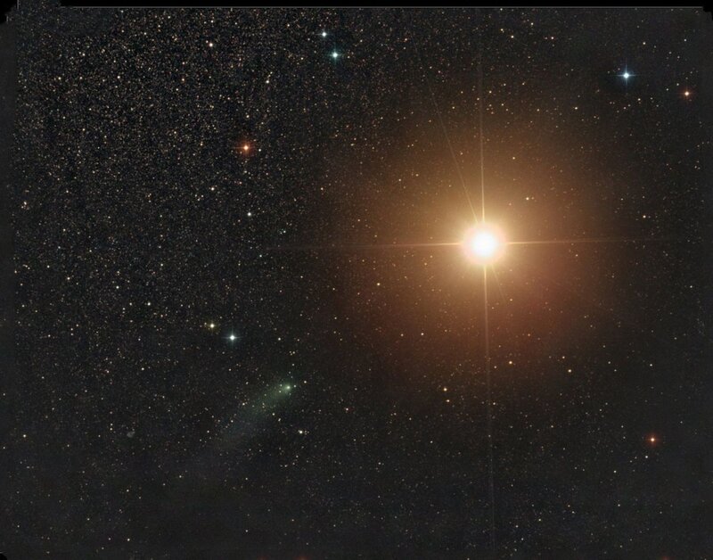 Bright Star in Space — Black, Serene