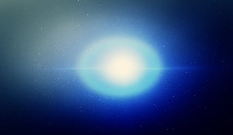 Bright Star in Space — Blue